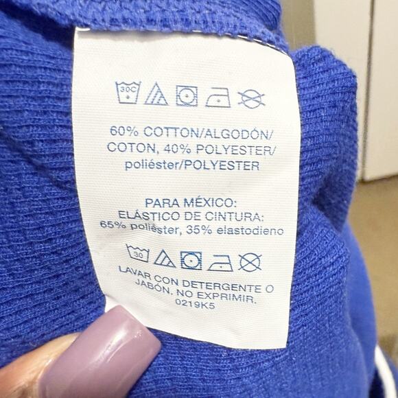 Polo Ralph Lauren Waffle Knit Script Logo Pajama Joggers Blue Men’s XL - Picture 9 of 13